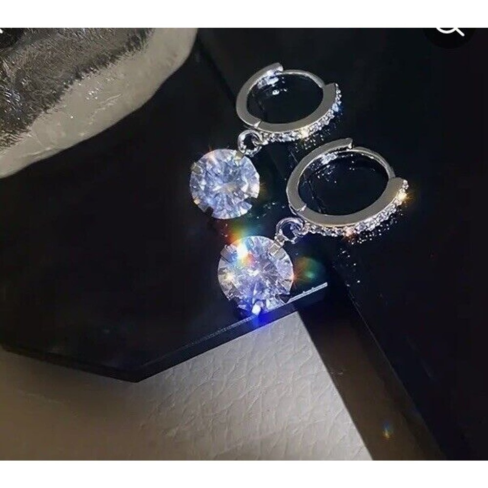 Trendy‎ Zircon Drop Earrings for Women – Sparkly & Stylish Gift Idea